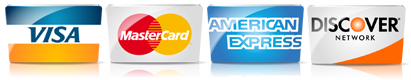 VISA, MASTERCARD, AMEX, DISCOVER